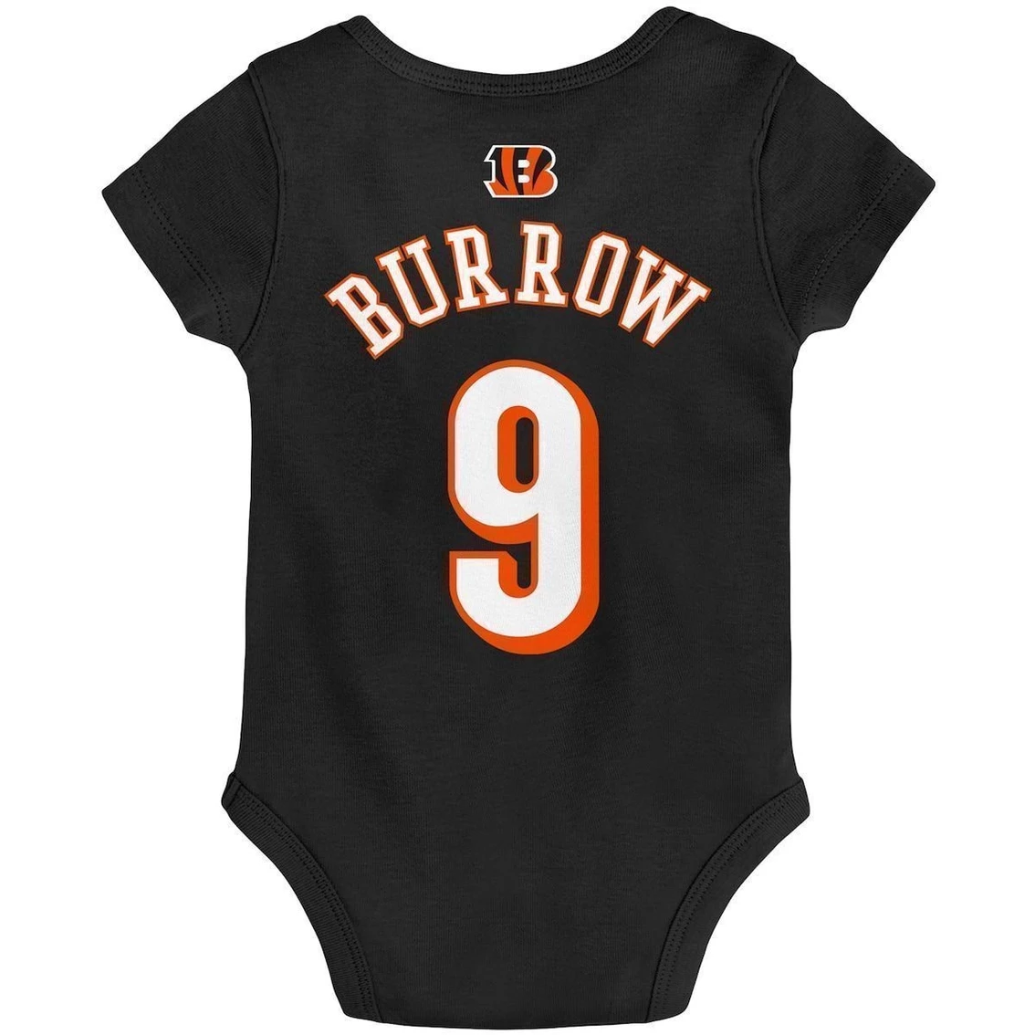 Outerstuff Newborn Joe Burrow Black Cincinnati Bengals Mainline Player Name & Number Bodysuit 6 Outerstuff Newborn Joe Burrow Black Cincinnati Bengals Mainline Player Name & Number Bodysuit - Image 4