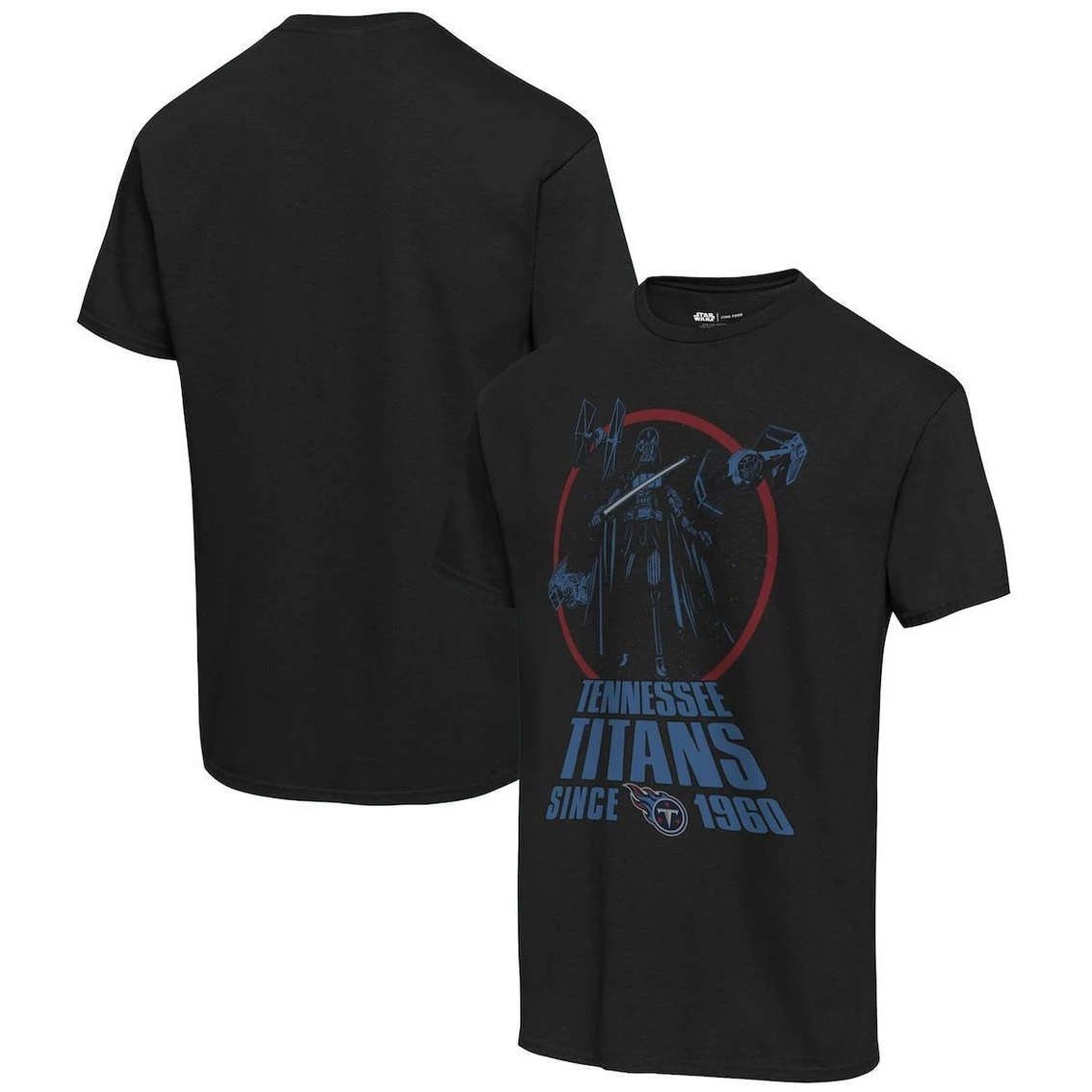 Junk Food Men's Black Tennessee Titans Disney Star Wars Empire Title Crawl T-Shirt 4 Junk Food Men's Black Tennessee Titans Disney Star Wars Empire Title Crawl T-Shirt - Image 2