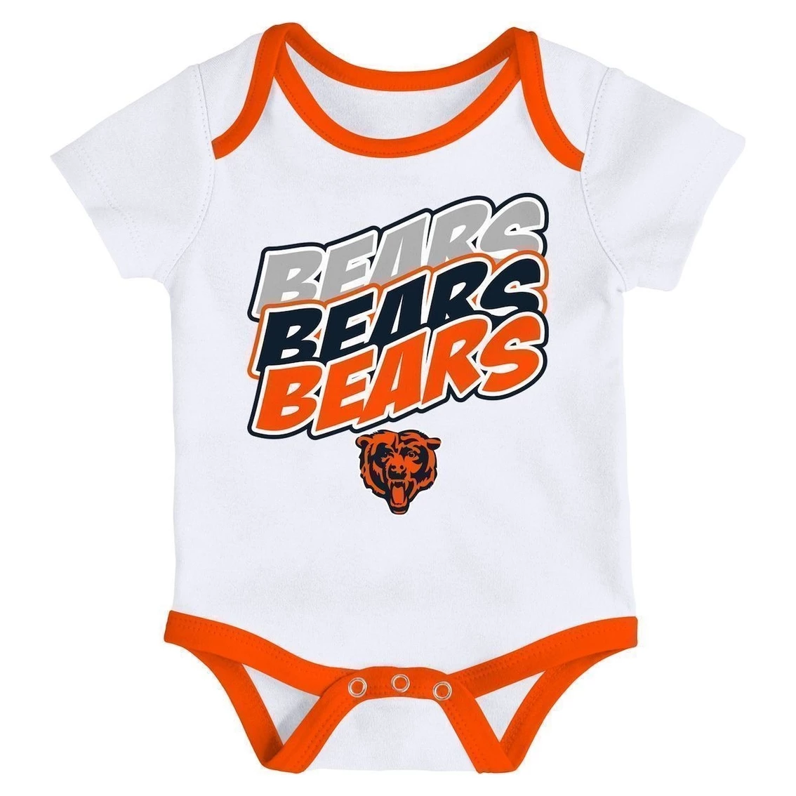 Outerstuff Newborn & Infant Orange/White Chicago Bears Monterey Tie-Dye 2-Pack Bodysuit Set 6 Outerstuff Newborn & Infant Orange/White Chicago Bears Monterey Tie-Dye 2-Pack Bodysuit Set - Image 4