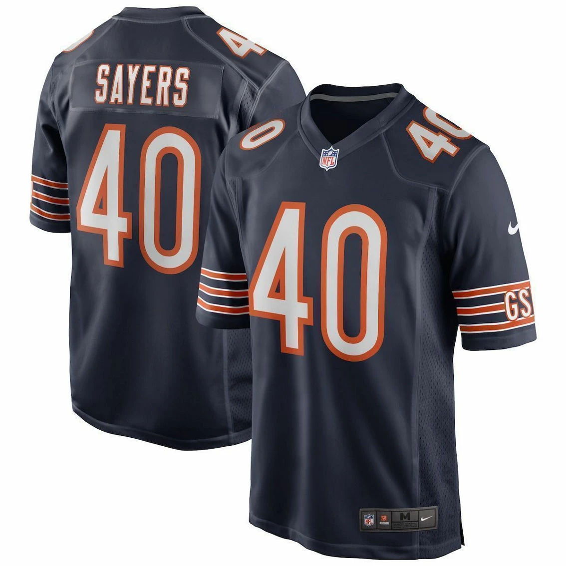 Men's Nike Gale Sayers Navy Chicago Bears Game Retired Player Jersey 4 Men's Nike Gale Sayers Navy Chicago Bears Game Retired Player Jersey - Image 2
