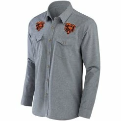 NFL X Darius Rucker Collection By Fanatics Men's Gray Chicago Bears Chambray Button-Up Long Sleeve Shirt 8 NFL X Darius Rucker Collection By Fanatics Men's Gray Chicago Bears Chambray Button-Up Long Sleeve Shirt -Fanatics DSCO1139602591 1927 ALT2