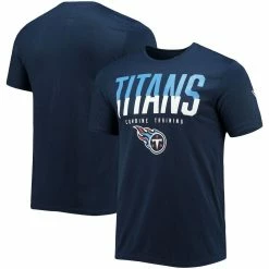 New Era Men's Navy Tennessee Titans Combine Authentic Big Stage T-Shirt