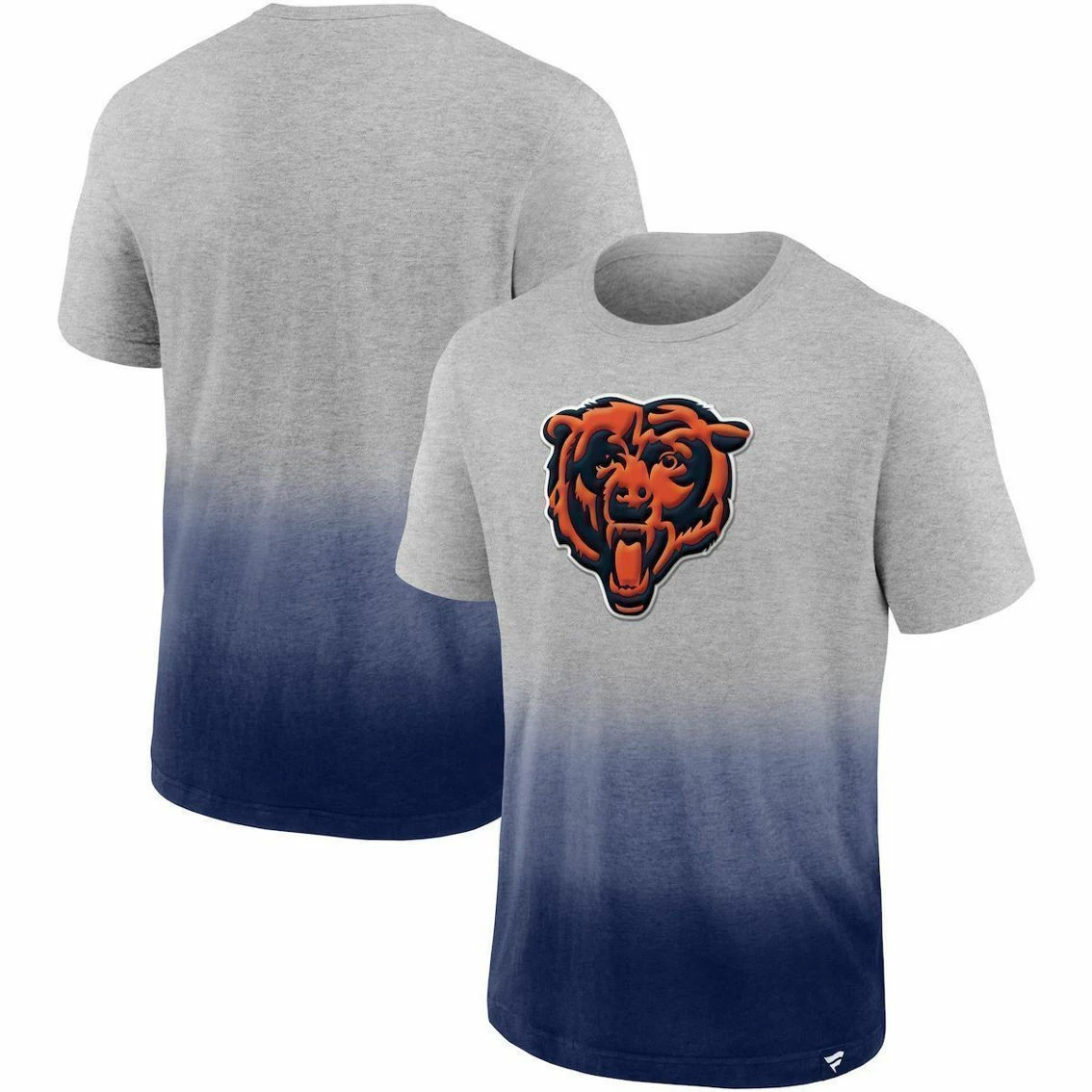 Fanatics Branded Men's Heathered Gray/Navy Chicago Bears Team Ombre T-Shirt 3 Fanatics Branded Men's Heathered Gray/Navy Chicago Bears Team Ombre T-Shirt