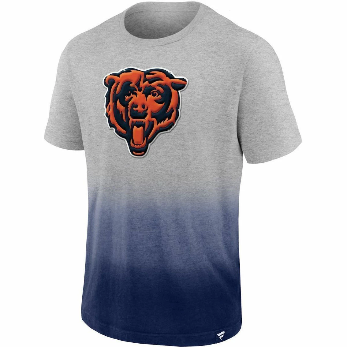 Fanatics Branded Men's Heathered Gray/Navy Chicago Bears Team Ombre T-Shirt 5 Fanatics Branded Men's Heathered Gray/Navy Chicago Bears Team Ombre T-Shirt - Image 3