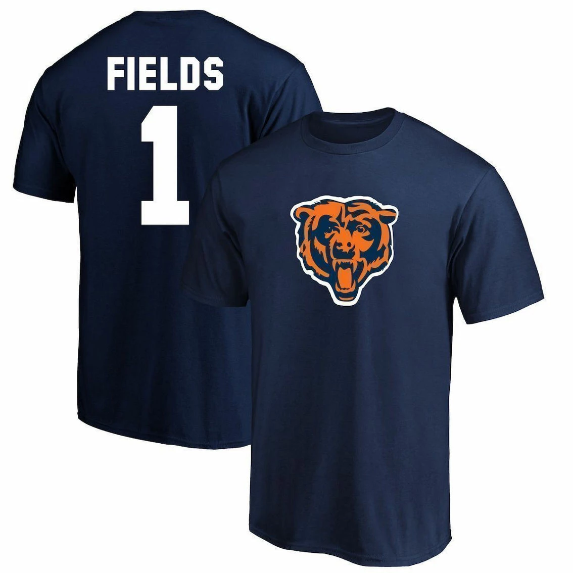 Men's Fanatics Branded Justin Fields Navy Chicago Bears Big & Tall Player Name & Number T-Shirt 3 Men's Fanatics Branded Justin Fields Navy Chicago Bears Big & Tall Player Name & Number T-Shirt
