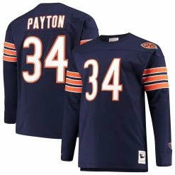 Men's Mitchell & Ness Walter Payton Navy Chicago Bears Big & Tall Retired Player Name & Number Long Sleeve Top 7 Men's Mitchell & Ness Walter Payton Navy Chicago Bears Big & Tall Retired Player Name & Number Long Sleeve Top -Fanatics DSCO1140226218 1320 ALT1