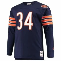 Men's Mitchell & Ness Walter Payton Navy Chicago Bears Big & Tall Retired Player Name & Number Long Sleeve Top 8 Men's Mitchell & Ness Walter Payton Navy Chicago Bears Big & Tall Retired Player Name & Number Long Sleeve Top -Fanatics DSCO1140226218 1320 ALT2