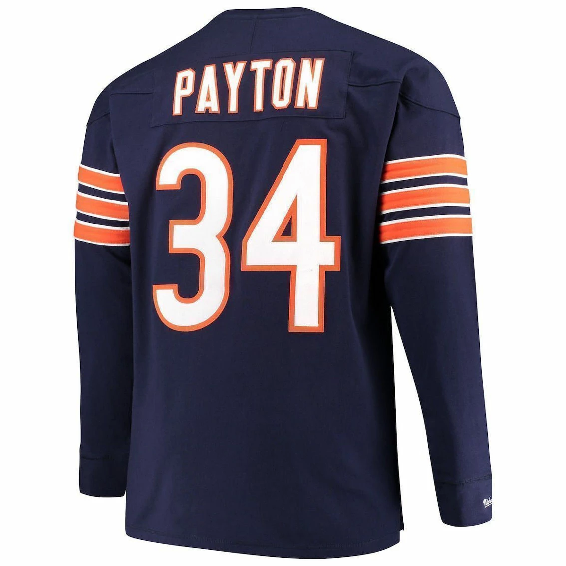 Men's Mitchell & Ness Walter Payton Navy Chicago Bears Big & Tall Retired Player Name & Number Long Sleeve Top 6 Men's Mitchell & Ness Walter Payton Navy Chicago Bears Big & Tall Retired Player Name & Number Long Sleeve Top - Image 4