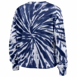 WEAR By Erin Andrews Women's Navy Tennessee Titans Tie-Dye Cropped Long Sleeve T-Shirt 9 WEAR By Erin Andrews Women's Navy Tennessee Titans Tie-Dye Cropped Long Sleeve T-Shirt -Fanatics DSCO1140226340 1320 ALT3