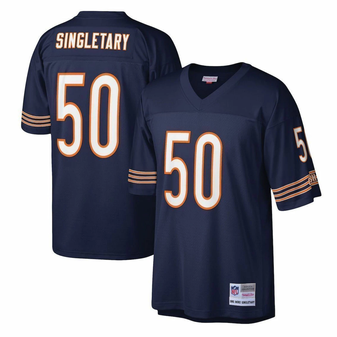Men's Mitchell & Ness Mike Singletary Navy Chicago Bears Legacy Replica Jersey 3 Men's Mitchell & Ness Mike Singletary Navy Chicago Bears Legacy Replica Jersey