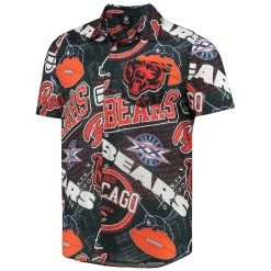 FOCO Men's Navy Chicago Bears Thematic Button-Up Shirt -Fanatics DSCO1140226407 1320 ALT2