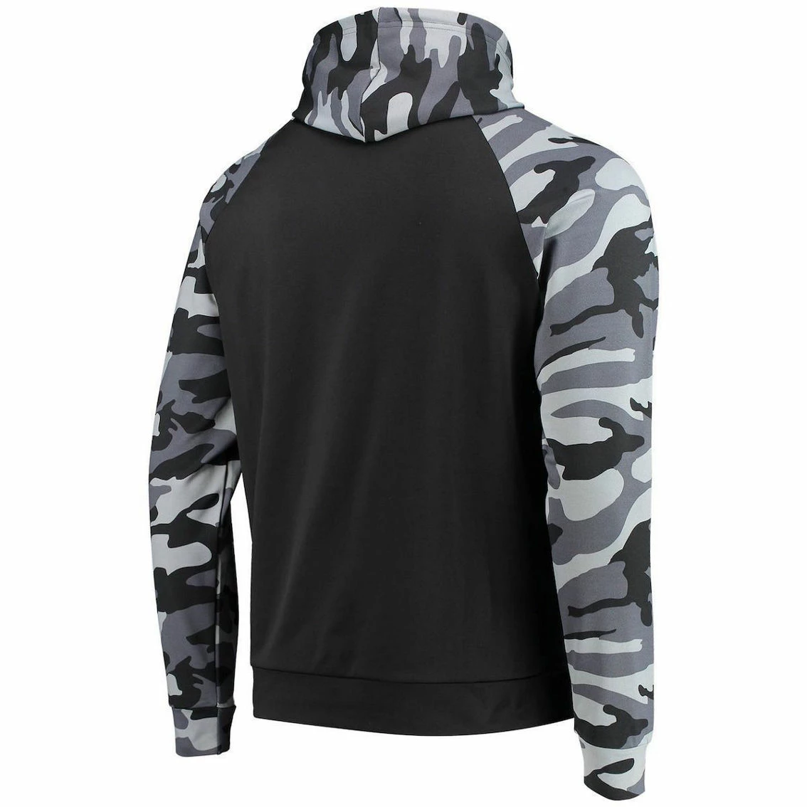 Men's FOCO Black Chicago Bears Camo Raglan Pullover Hoodie 6 Men's FOCO Black Chicago Bears Camo Raglan Pullover Hoodie - Image 4