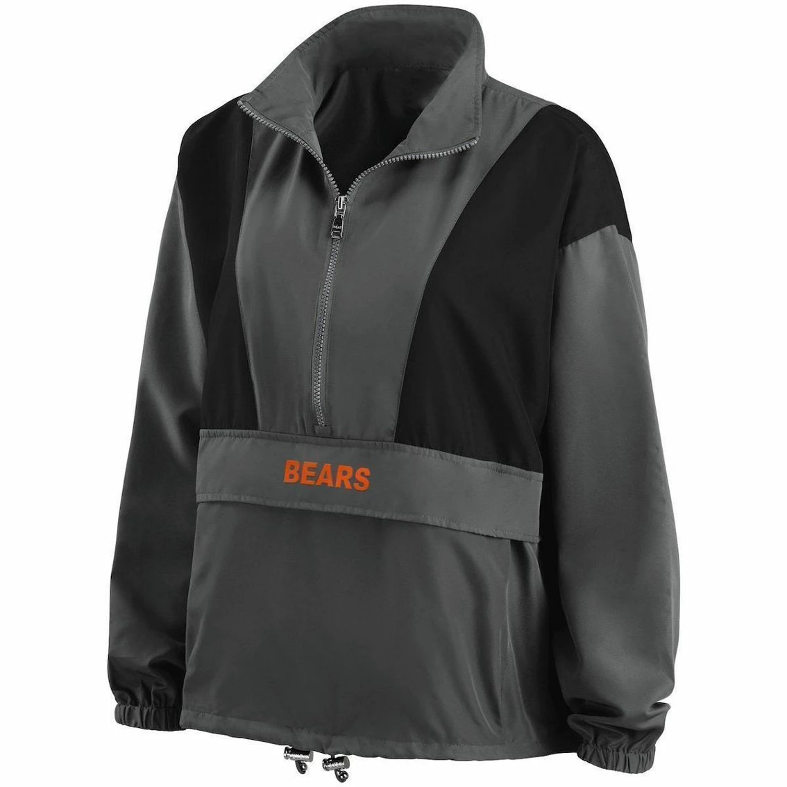 Women's WEAR By Erin Andrews Charcoal Chicago Bears Popover Packable Half-Zip Jacket 5 Women's WEAR By Erin Andrews Charcoal Chicago Bears Popover Packable Half-Zip Jacket - Image 3