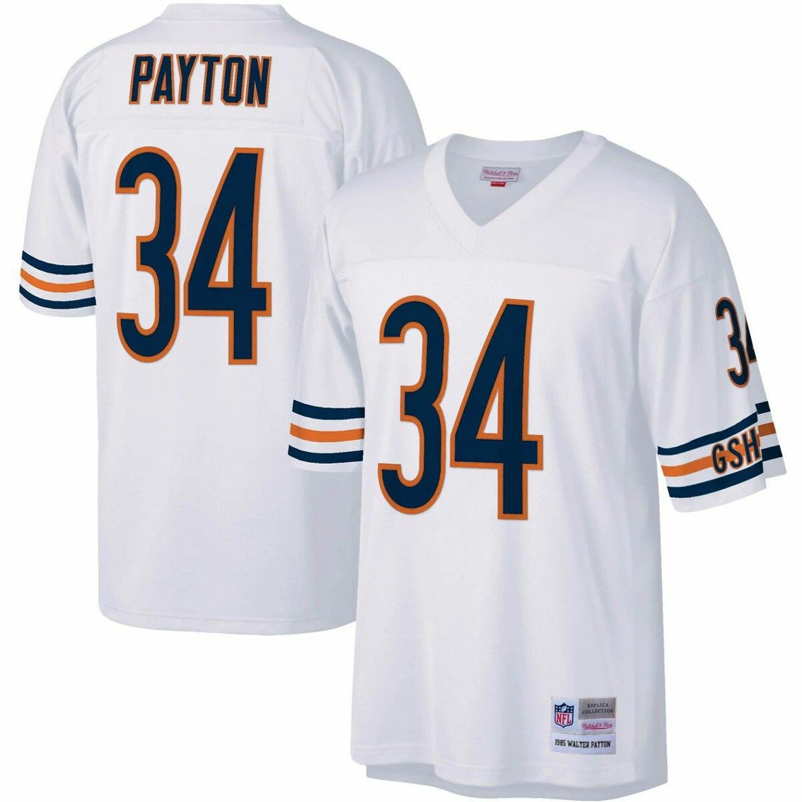 Men's Mitchell & Ness Walter Payton White Chicago Bears Legacy Replica Jersey 4 Men's Mitchell & Ness Walter Payton White Chicago Bears Legacy Replica Jersey - Image 2