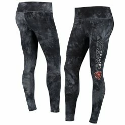 Concepts Sport Women's Black Chicago Bears Burst Tie Dye Leggings
