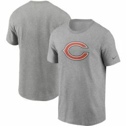 Nike Men's Heathered Gray Chicago Bears Primary Logo T-Shirt