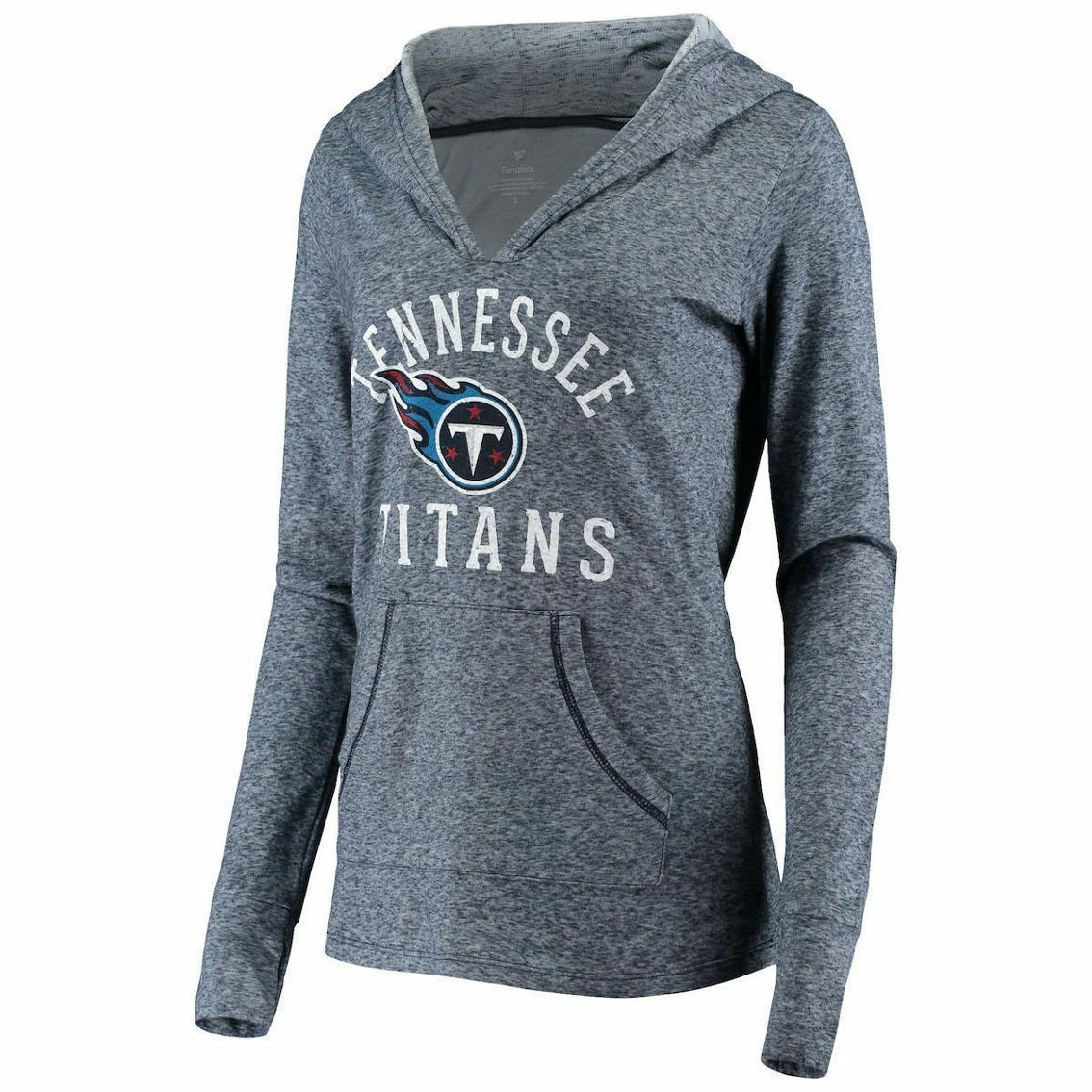 Fanatics Branded Women's Navy Tennessee Titans Doubleface Slub Pullover Hoodie 5 Fanatics Branded Women's Navy Tennessee Titans Doubleface Slub Pullover Hoodie - Image 3