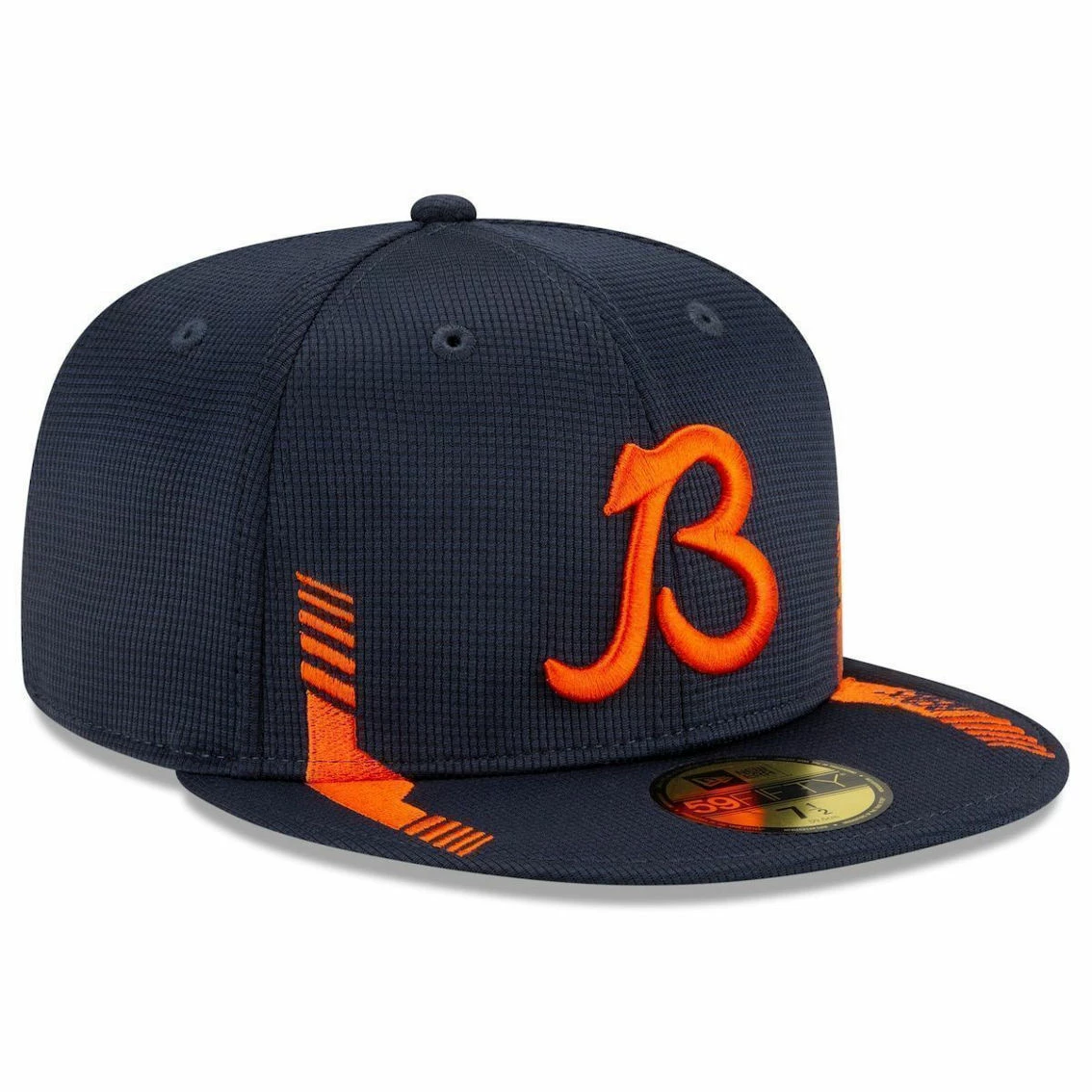 New Era Men's Navy Chicago Bears 2021 NFL Sideline Home B 59FIFTY Fitted Hat 6 New Era Men's Navy Chicago Bears 2021 NFL Sideline Home B 59FIFTY Fitted Hat - Image 4