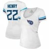 Majestic Threads Women's Derrick Henry White Tennessee Titans Fashion Player Name & Number V-Neck T-Shirt 2 Majestic Threads Women's Derrick Henry White Tennessee Titans Fashion Player Name & Number V-Neck T-Shirt -Fanatics DSCO1140228495 3550