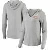 Antigua Women's Heathered Gray Chicago Bears Warm-Up Tri-Blend Hoodie Long Sleeve V-Neck T-Shirt 1 Antigua Women's Heathered Gray Chicago Bears Warm-Up Tri-Blend Hoodie Long Sleeve V-Neck T-Shirt -Fanatics DSCO1140229506 1927