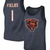 Men's Majestic Threads Justin Fields Heathered Navy Chicago Bears Player Name & Number Tri-Blend Tank Top 2 Men's Majestic Threads Justin Fields Heathered Navy Chicago Bears Player Name & Number Tri-Blend Tank Top -Fanatics DSCO1140295817 SXT5