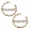BaubleBar Women's Gold Chicago Bears Team Hoop Earrings 1 BaubleBar Women's Gold Chicago Bears Team Hoop Earrings -Fanatics DSCO1140296004 1853