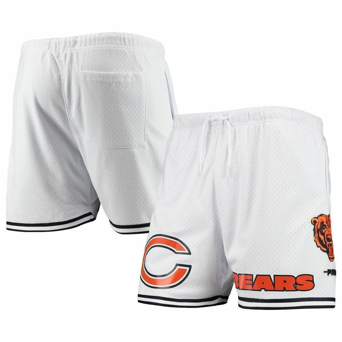 Pro Standard Men's White/Black Chicago Bears Mesh Shorts 3 Pro Standard Men's White/Black Chicago Bears Mesh Shorts
