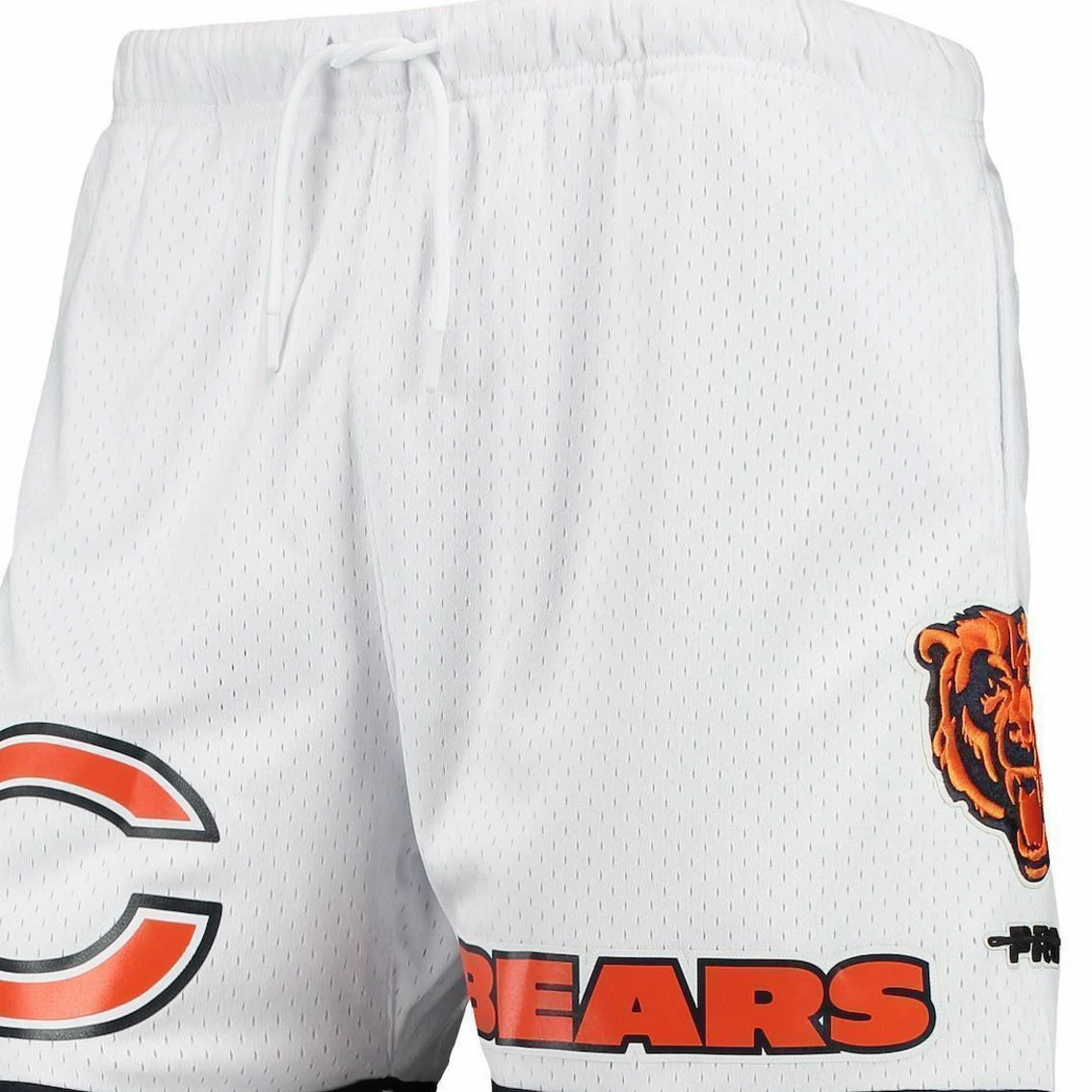Pro Standard Men's White/Black Chicago Bears Mesh Shorts 5 Pro Standard Men's White/Black Chicago Bears Mesh Shorts - Image 3