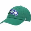 Men's '47 Kelly Green Seattle Seahawks Clean Up Legacy Adjustable Hat -Fanatics DSCO1140608491 2041