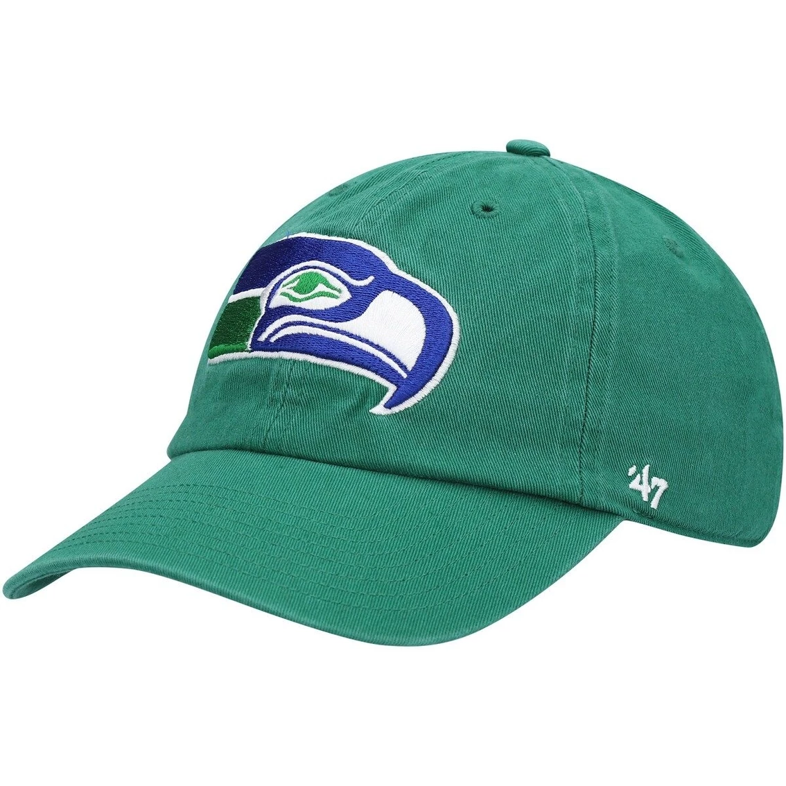 Men's '47 Kelly Green Seattle Seahawks Clean Up Legacy Adjustable Hat 3 Men's '47 Kelly Green Seattle Seahawks Clean Up Legacy Adjustable Hat