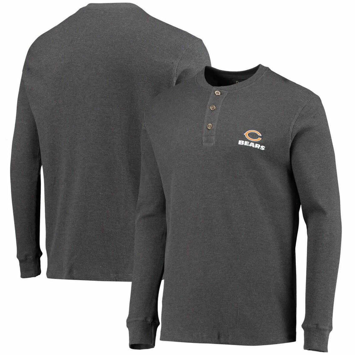 Dunbrooke Men's Heathered Gray Chicago Bears Logo Maverick Thermal Henley Long Sleeve T-Shirt 3 Dunbrooke Men's Heathered Gray Chicago Bears Logo Maverick Thermal Henley Long Sleeve T-Shirt