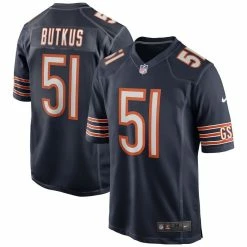 Nike Men's Dick Butkus Navy Chicago Bears Game Retired Player Jersey