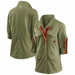 WEAR By Erin Andrews Women's WEAR By Erin Andrews Olive Chicago Bears Full-Zip Utility Jacket