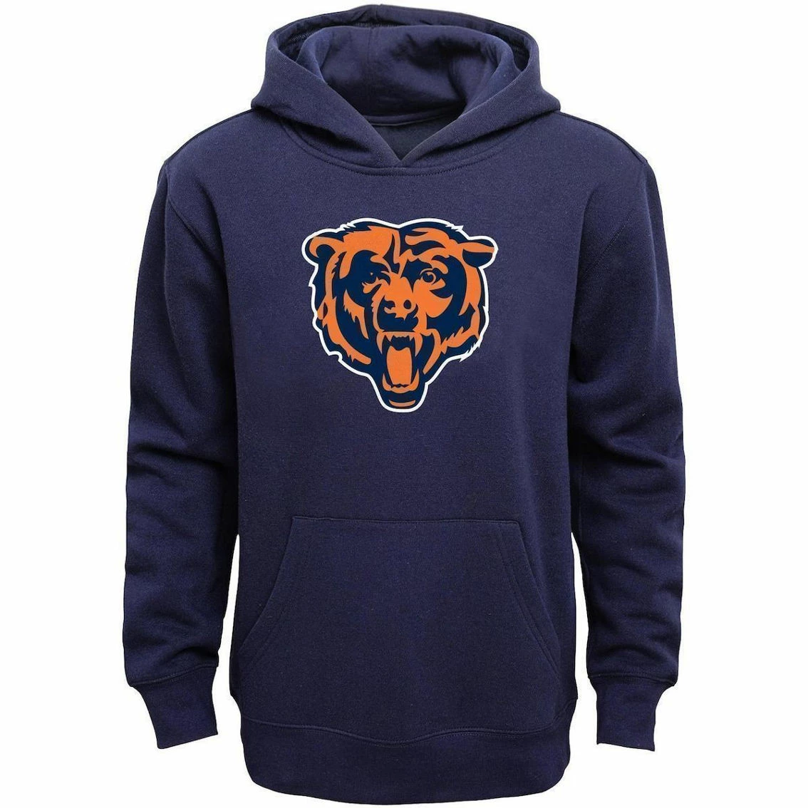 Outerstuff Chicago Bears Youth Primary Logo Team Color Fleece Pullover Hoodie - Navy Blue 4 Outerstuff Chicago Bears Youth Primary Logo Team Color Fleece Pullover Hoodie - Navy Blue - Image 2