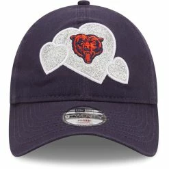 New Era Girls Toddler Navy Chicago Bears Hearts 9TWENTY Adjustable Hat -Fanatics DSCO1141388298 1320 ALT2