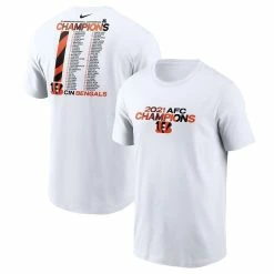 Nike Men's White Cincinnati Bengals 2021 AFC S Roster T-Shirt -Fanatics DSCO1141388673 3550 ALT1