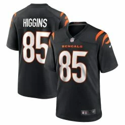 Nike Men's Tee Higgins Black Cincinnati Bengals Game Jersey