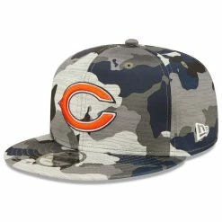 New Era Men's Camo Chicago Bears 2022 NFL Training Camp Official 9FIFTY Snapback Adjustable Hat
