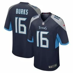 Nike Men's Treylon Burks Navy Tennessee Titans Player Game Jersey