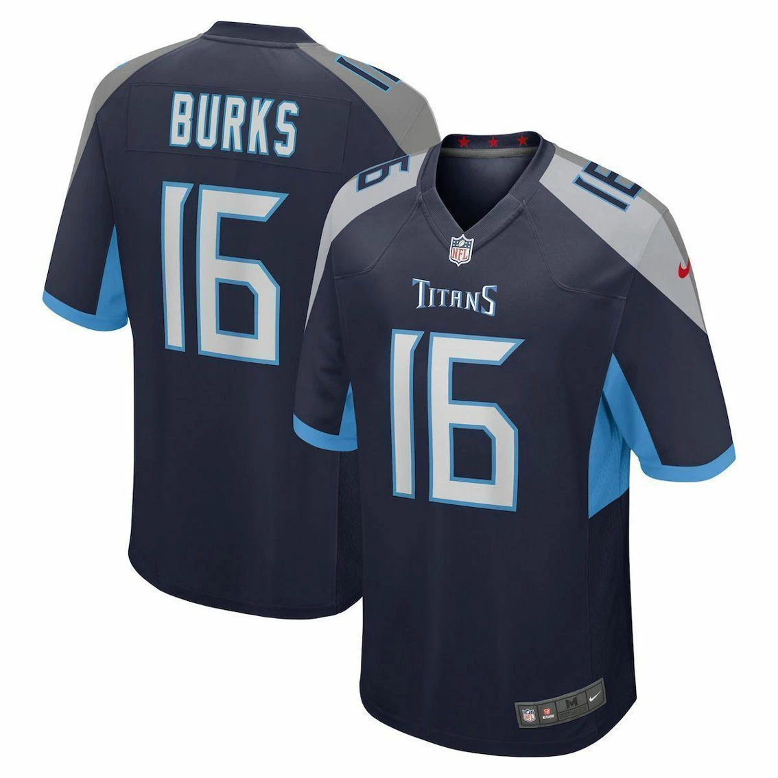 Nike Men's Treylon Burks Navy Tennessee Titans Player Game Jersey 3 Nike Men's Treylon Burks Navy Tennessee Titans Player Game Jersey