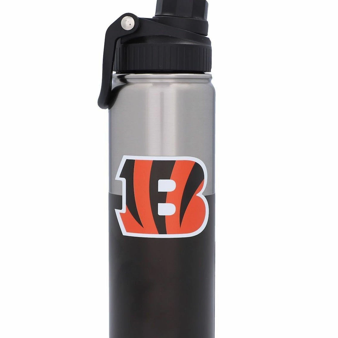 Logo Brands Cincinnati Bengals 21oz. Twist Top Stainless Bottle 3 Logo Brands Cincinnati Bengals 21oz. Twist Top Stainless Bottle