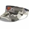 New Era Men's Camo Chicago Bears 2022 NFL Training Camp Official Mascot Adjustable Visor -Fanatics DSCO1142289873 BGrd