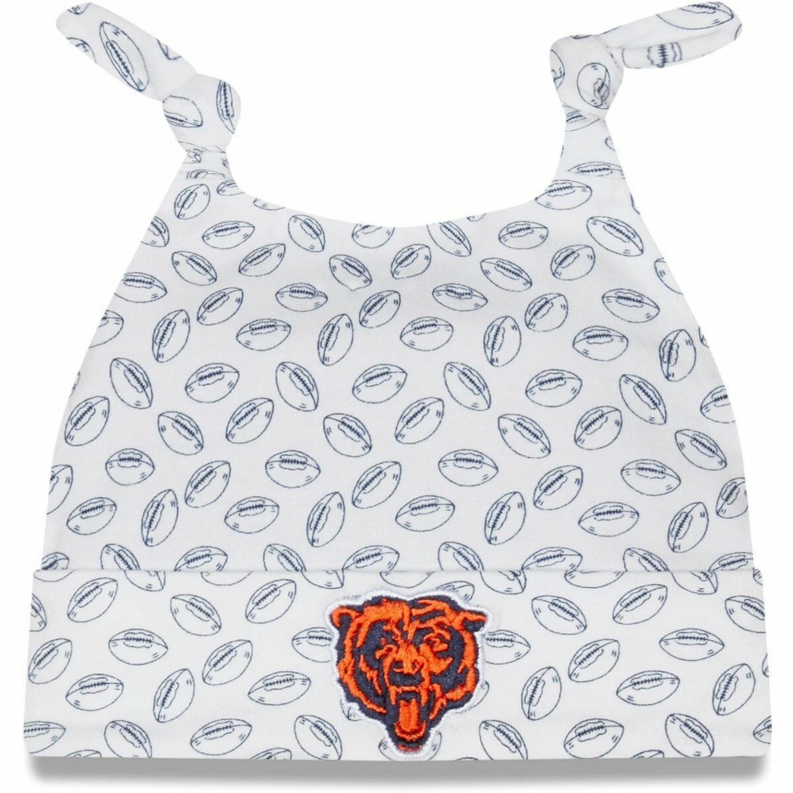 New Era Infant White Chicago Bears Cutie Cuffed Knit Hat 4 New Era Infant White Chicago Bears Cutie Cuffed Knit Hat - Image 2
