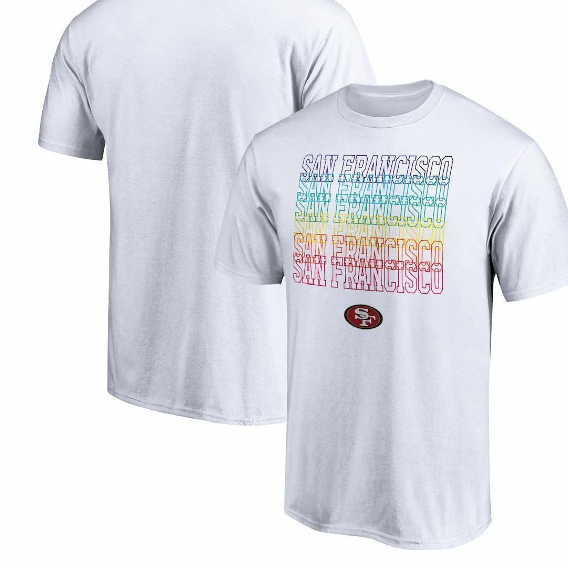 Fanatics Branded Men's White San Francisco 49ers City Pride T-Shirt 4 Fanatics Branded Men's White San Francisco 49ers City Pride T-Shirt - Image 2