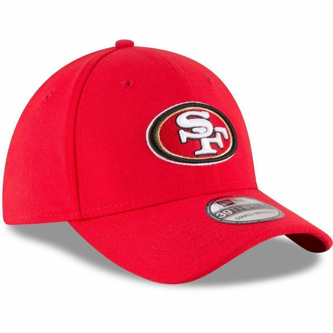 New Era Men's Scarlet San Francisco 49ers Team Classic 39THIRTY Flex Hat 6 New Era Men's Scarlet San Francisco 49ers Team Classic 39THIRTY Flex Hat - Image 4