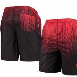 FOCO Men's Scarlet/Black San Francisco 49ers Historic Logo Pixel Gradient Training Shorts