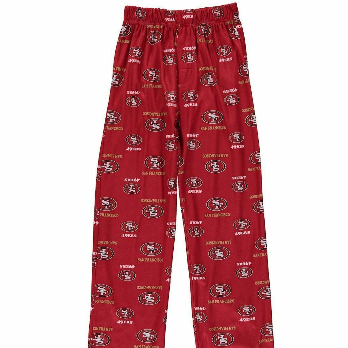 Outerstuff San Francisco 49ers Youth All Over Print Lounge Pants - Scarlet 3 Outerstuff San Francisco 49ers Youth All Over Print Lounge Pants - Scarlet