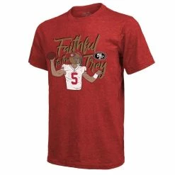 Majestic Threads Men's Threads Trey Lance Scarlet San Francisco 49ers Tri-Blend Player T-Shirt 8 Majestic Threads Men's Threads Trey Lance Scarlet San Francisco 49ers Tri-Blend Player T-Shirt -Fanatics DSCO1142446698 2946 ALT2