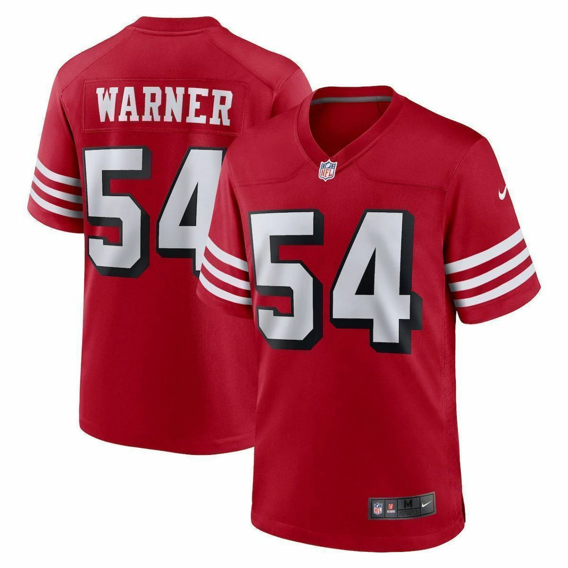 Nike Men's Fred Warner Scarlet San Francisco 49ers Alternate Player Game Jersey 3 Nike Men's Fred Warner Scarlet San Francisco 49ers Alternate Player Game Jersey