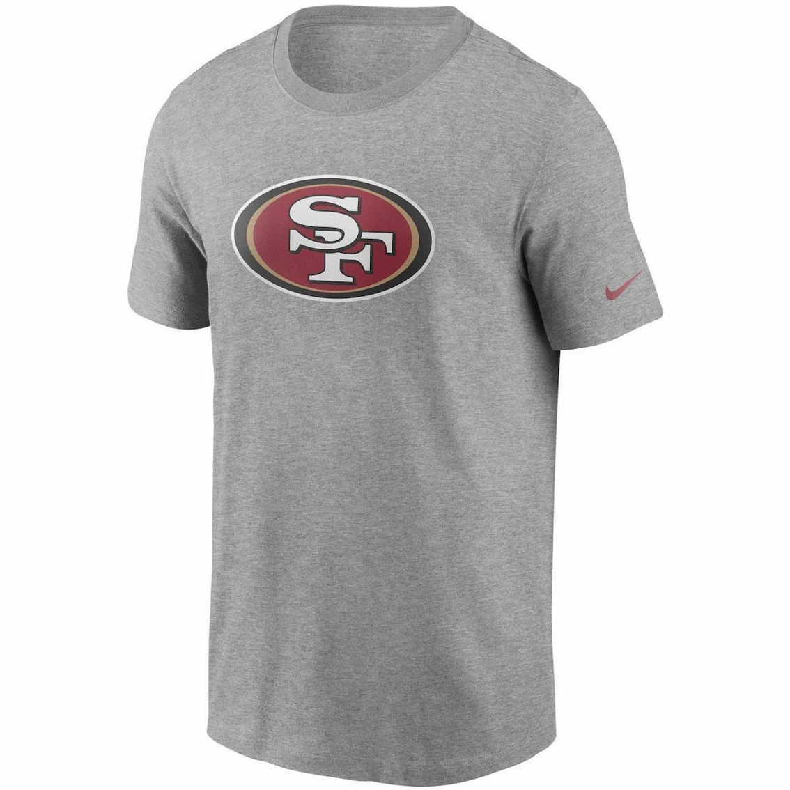 Nike Men's Heathered Gray San Francisco 49ers Primary Logo T-Shirt 5 Nike Men's Heathered Gray San Francisco 49ers Primary Logo T-Shirt - Image 3